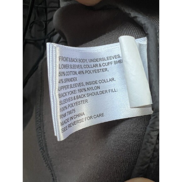 MICHAEL KORS Jacket Small Gray Coat Quilted Full Zip Logo - Picture 7 of 7